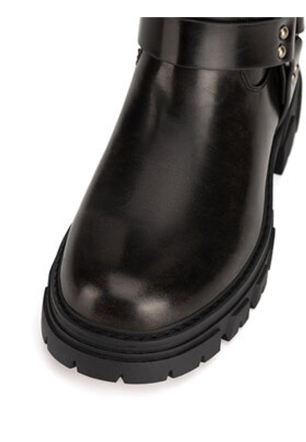 MEXX Botki MI001805043W Czarny. Kolor: czarny. Materiał: skóra