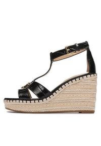 Lauren Ralph Lauren Espadryle Hale Ii 802901589006 Czarny. Kolor: czarny. Materiał: skóra