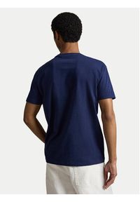 Polo Ralph Lauren T-Shirt 710981136009 Granatowy Regular Fit. Typ kołnierza: polo. Kolor: niebieski. Materiał: bawełna #5