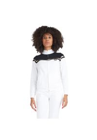 LEONE 1947 APPAREL - Damski dres Chic Active ze stójką i zamkiem błyskawicznym. Kolor: biały. Materiał: dresówka. Sport: fitness