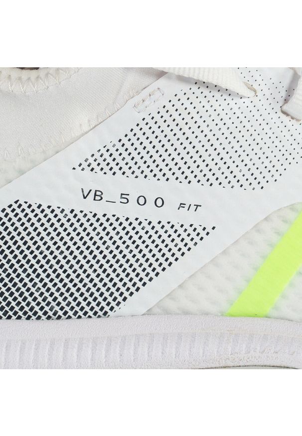 ALLSIX - Buty do siatkówki męskie Allsix 500 FIT. Kolor: wielokolorowy, żółty, szary, biały, zielony. Materiał: kauczuk. Szerokość cholewki: normalna. Sport: siatkówka