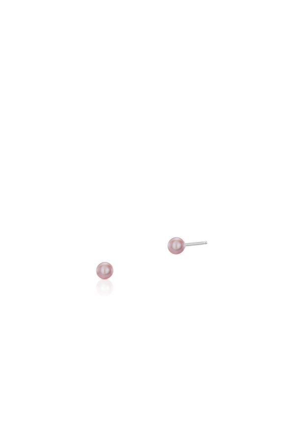 W.KRUK - Kolczyki z ciemnoróżowymi perłami. Kamień szlachetny: perła