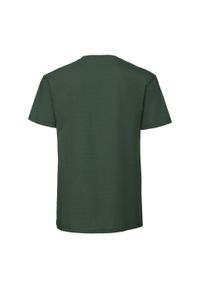 FRUIT OF THE LOOM - Męska Koszulka Iconic Premium Ringspun Cotton T-shirt. Kolor: zielony