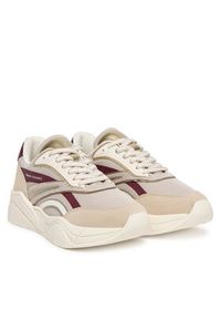 Armani Exchange Sneakersy XW001618 AF17444 MZ288 Beżowy. Kolor: beżowy. Materiał: skóra