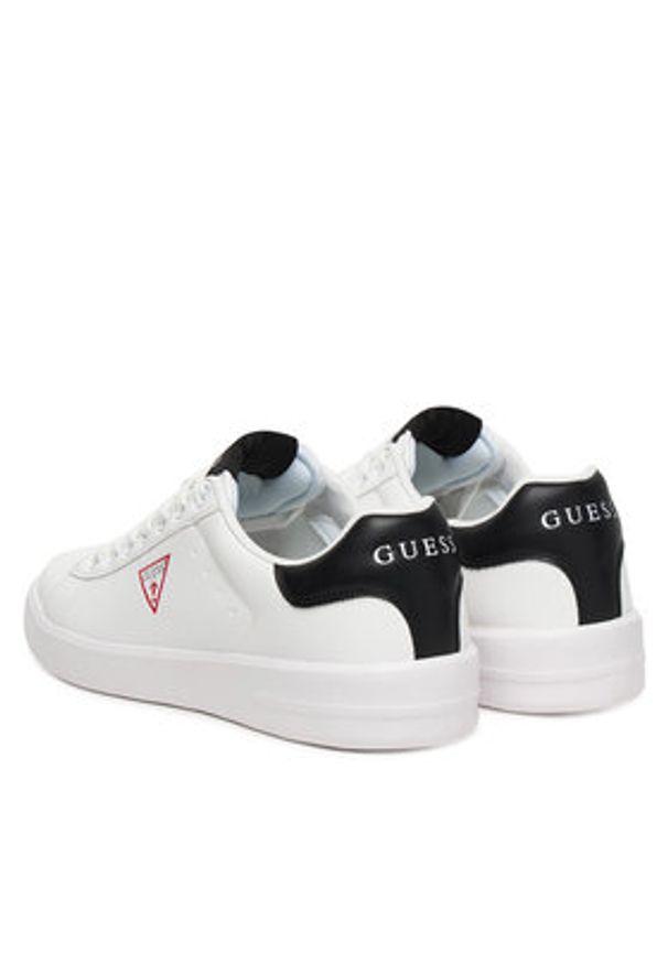 Guess Sneakersy FMJYUK ELE12 Biały. Kolor: biały. Materiał: skóra