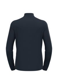 Odlo - Bluza techniczna męska ODLO Essential Light Mid Layer z krótkim zamkiem. Kolor: niebieski. Długość: krótkie
