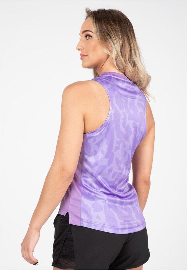 GORILLA WEAR - Raleigh Top bez rękawów ilac. Kolor: fioletowy. Długość rękawa: bez rękawów. Sport: fitness