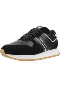 TOMMY HILFIGER - Tenisówki Tommy Jeans Model Tjw Eva Retro Runner Kolor Czarny. Kolor: czarny. Materiał: jeans
