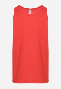 Born2be - Czerwona Klasyczna Bawełniana Koszulka Zivea. Okazja: na co dzień. Kolor: czerwony. Materiał: bawełna. Wzór: aplikacja. Styl: klasyczny #7