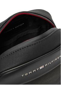 TOMMY HILFIGER - Tommy Hilfiger Saszetka Th Foundation Mini Reporter AM0AM13624 Czarny. Kolor: czarny. Materiał: skóra #4