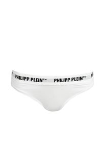 Philipp Plein Majtki "Bi-pack" | DUPP01 | Tanga Donna Bipack | Kobieta | Biały. Kolor: biały. Materiał: elastan, bawełna