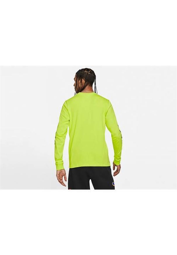Koszulka sportowa męska Nike Air Jordan Sport Dna. Kolor: żółty. Materiał: bawełna. Długość rękawa: długi rękaw. Długość: długie. Styl: sportowy