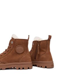 Palladium Trapery Pampa Hi Zip Wl 95982-291-M Brązowy. Kolor: brązowy. Materiał: nubuk, skóra #4