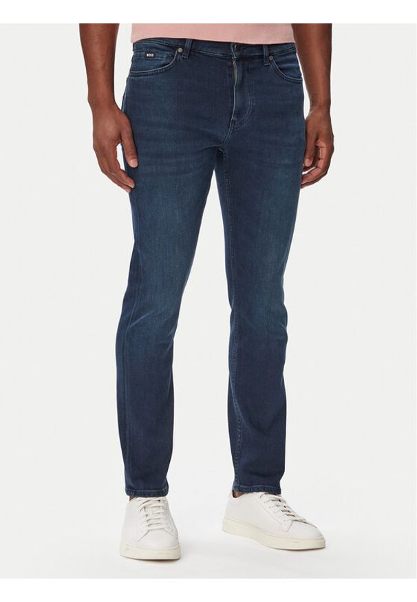BOSS Jeansy P-Delaware 50566914 Granatowy Slim Fit. Kolor: niebieski