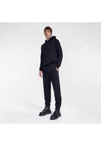 Reserved - PREMIUM Spodnie dresowe z bawełny organicznej - Czarny. Kolor: czarny. Materiał: dresówka, bawełna #1