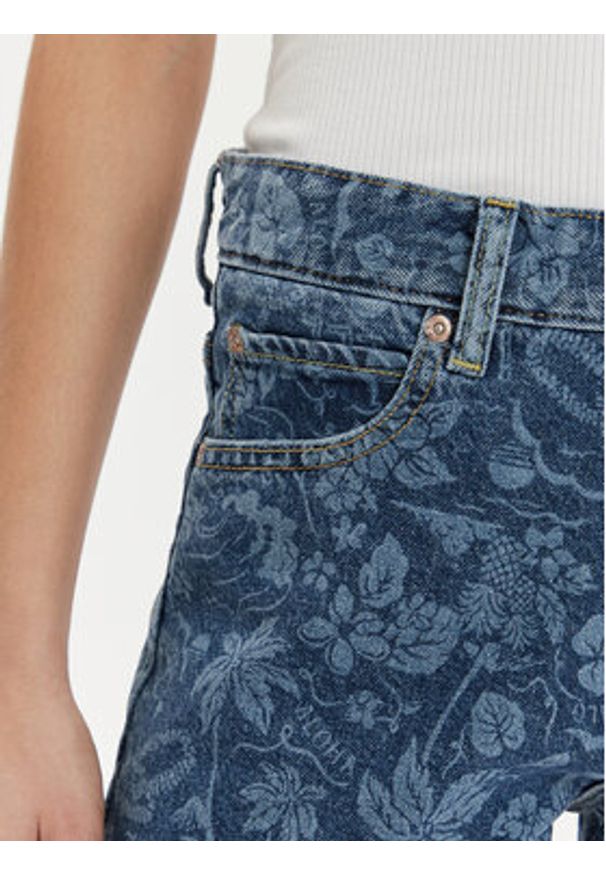 Lee Szorty jeansowe Rider 112349596 Niebieski Straight Fit. Kolor: niebieski. Materiał: bawełna