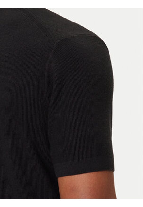 Lacoste Polo AH5186 Czarny Regular Fit. Typ kołnierza: polo. Kolor: czarny. Materiał: bawełna