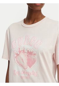 Guess T-Shirt V6GI14 K2981 Różowy jasny Relaxed Fit. Kolor: różowy. Materiał: bawełna #5