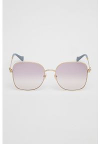 Gucci okulary przeciwsłoneczne damskie kolor fioletowy. Kolor: fioletowy. Wzór: geometria #3