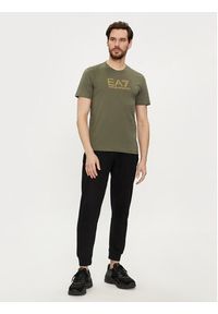 EA7 Emporio Armani T-Shirt 3DPT08 PJM9Z 1846 Zielony Regular Fit. Kolor: zielony. Materiał: bawełna #4