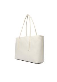 Calvin Klein Torebka Emblem Aop Tote W/ Pouch LV04F3266G Écru. Kolor: kremowy. Materiał: skórzane #3