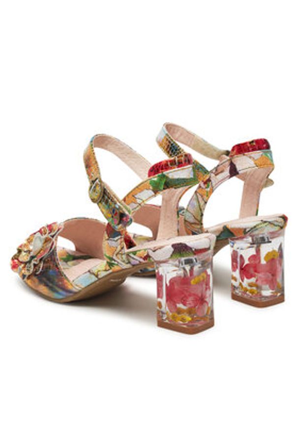 Laura Vita Sandały Lucieo 25 Kolorowy. Materiał: skóra. Wzór: kolorowy