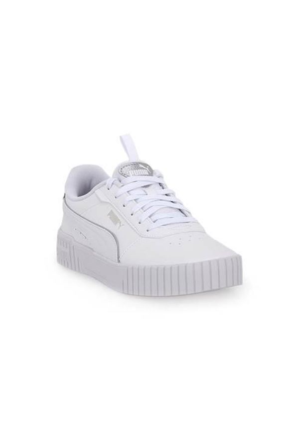 Buty do chodzenia damskie Puma 02 Carina 2.0 Pop Up. Zapięcie: sznurówki. Kolor: biały. Materiał: materiał, syntetyk. Szerokość cholewki: normalna. Sport: turystyka piesza