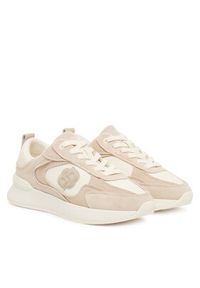 BOSS Sneakersy B Icon 50548288 Biały. Kolor: biały. Materiał: zamsz, skóra