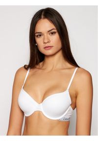 Calvin Klein Underwear Biustonosz z fiszbiną 0000F3784E Biały. Kolor: biały. Materiał: bawełna