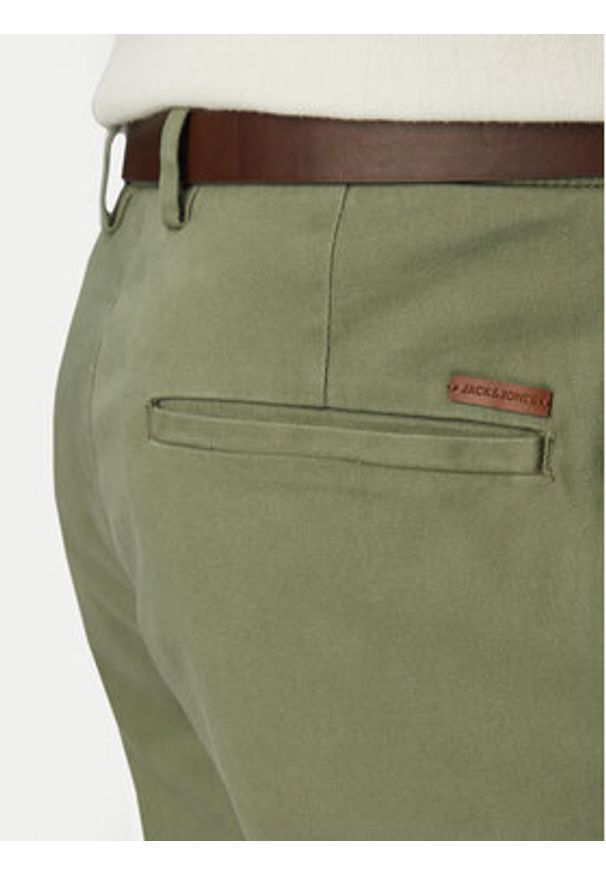 Jack & Jones Szorty materiałowe Adam Belted 12288603 Szary Regular Fit. Kolor: szary. Materiał: bawełna
