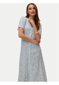 Vero Moda Sukienka codzienna Alba 10330301 Biały Regular Fit. Okazja: na co dzień. Kolor: biały. Materiał: wiskoza. Typ sukienki: proste. Styl: casual #4