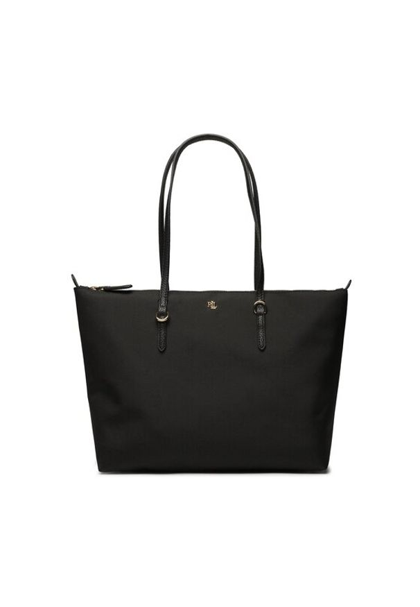 Lauren Ralph Lauren Torebka 431916737002 Czarny. Kolor: czarny. Materiał: skórzane
