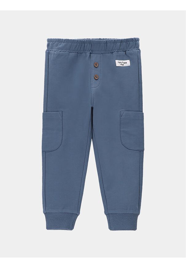 COCCODRILLO - Coccodrillo Spodnie dresowe WC4120102DEN Niebieski Regular Fit. Kolor: niebieski. Materiał: bawełna