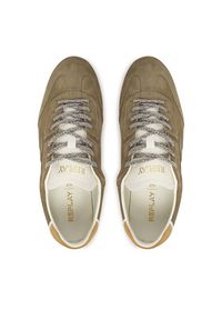 Replay - REPLAY Sneakersy GMSL1.000.C0001L Brązowy. Kolor: brązowy. Materiał: zamsz, skóra #2