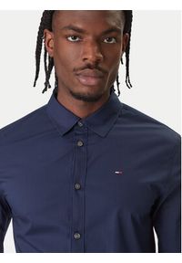 Tommy Jeans Koszula DM0DM04405 Granatowy Slim Fit. Kolor: niebieski. Materiał: bawełna #5