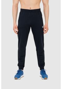 EA7 Emporio Armani - EA7 Dres męski z bluzą z kapturem, Rozmiar S. Kolor: niebieski. Materiał: dresówka #10
