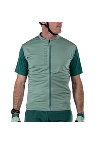 LEATT - Koszulka rowerowa męska Leatt Jersey MTB Trail 3.0. Kolor: zielony. Materiał: jersey