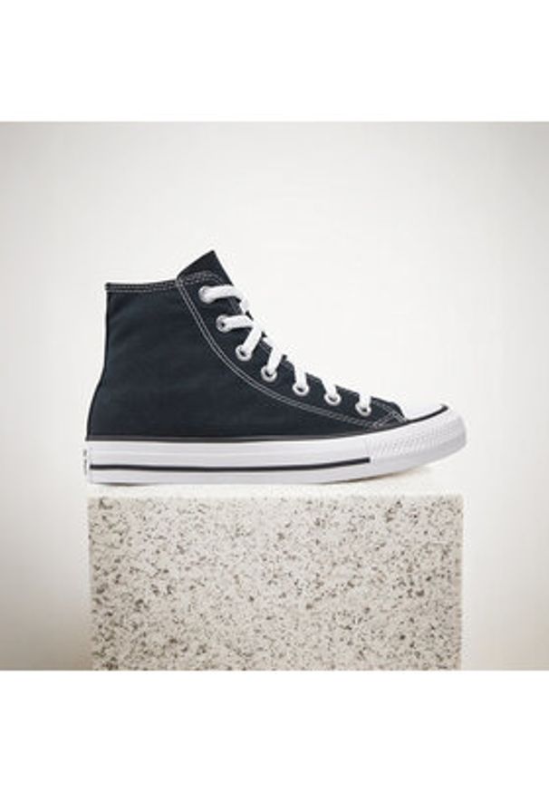 Converse Trampki Chuck Taylor All Star HI M9160 W Czarny. Kolor: czarny. Materiał: materiał