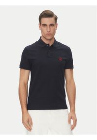 TOMMY HILFIGER - Tommy Hilfiger Polo MW0MW33167 Granatowy Regular Fit. Typ kołnierza: polo. Kolor: niebieski. Materiał: bawełna