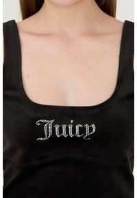 Juicy Couture - JUICY COUTURE Czarny damski top Bromley, Rozmiar S. Kolor: czarny #4