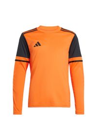 Adidas - Koszulka Squadra 25 Goalkeeper Long Sleeve Kids. Kolor: czarny, pomarańczowy, wielokolorowy. Materiał: materiał. Długość rękawa: długi rękaw. Sport: piłka nożna