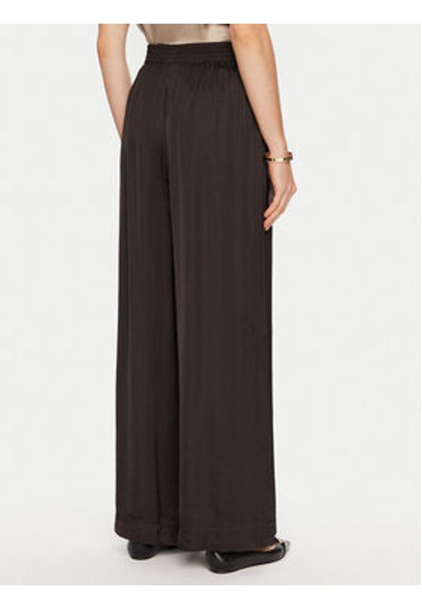 ViCOLO Spodnie materiałowe TS0806 Brązowy Relaxed Fit. Kolor: brązowy. Materiał: wiskoza
