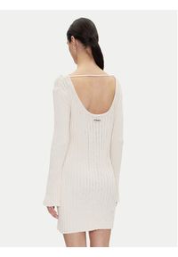 Pinko - PINKO Sukienka dzianinowa 105301 A2N7 Écru Regular Fit. Materiał: bawełna #9