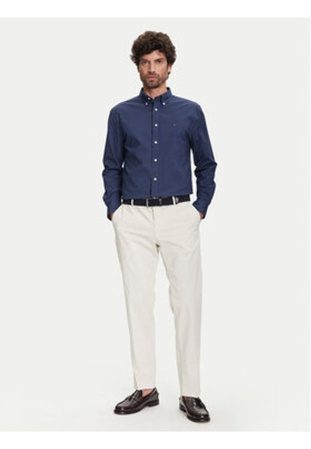 TOMMY HILFIGER - Tommy Hilfiger Koszula MW0MW39437 Granatowy Regular Fit. Kolor: niebieski. Materiał: bawełna