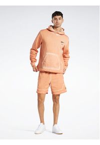 Reebok Bluza Reebok Basketball Court Top Bi-Dye Fleece Hoodie HM4092 Pomarańczowy Regular Fit. Kolor: pomarańczowy. Materiał: bawełna #6