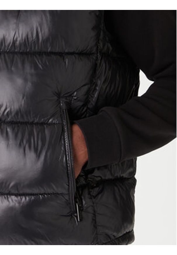 Karl Lagerfeld - KARL LAGERFELD Kamizelka 505023 554590 Czarny Regular Fit. Typ kołnierza: dekolt w karo. Kolor: czarny. Materiał: syntetyk