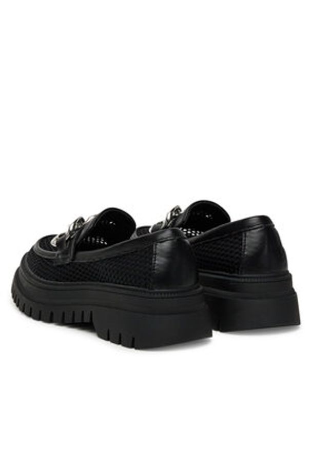 DeeZee Loafersy 60062D-2 Czarny. Kolor: czarny. Materiał: materiał, syntetyk