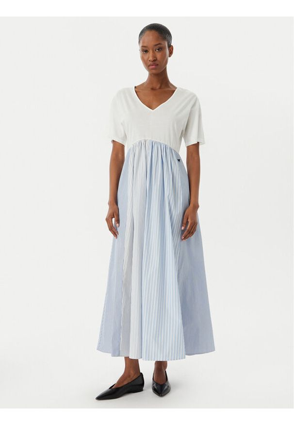 Weekend Max Mara Sukienka codzienna Brozno 2515621082 Biały Relaxed Fit. Okazja: na co dzień. Kolor: biały. Materiał: bawełna. Typ sukienki: proste. Styl: casual