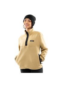 SIROKO - Damska bluza z grubego polaru Sporty zimowe Siroko Yari-W. Kolor: beżowy. Materiał: polar. Sezon: zima #1