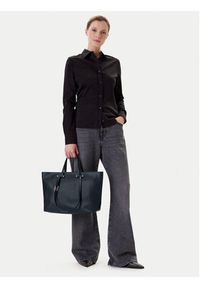 Furla Torebka Duetto L WB01453 BX3169 3923S Granatowy. Kolor: niebieski. Materiał: skórzane